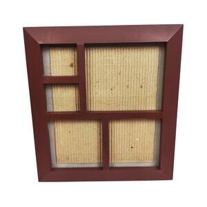 Wood Look Family Collage 5 Opening Table Top Photo Frame Smooth Beveled w Glass